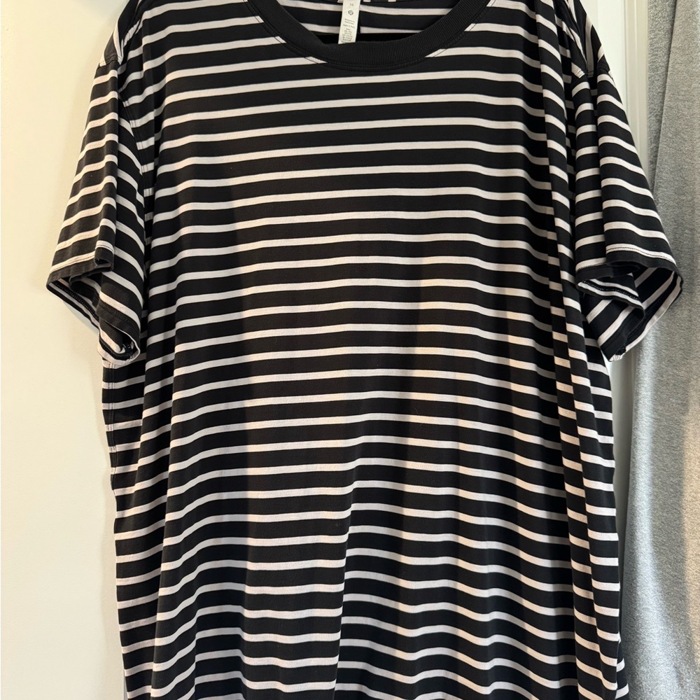 Black and White Striped Women's Shirt